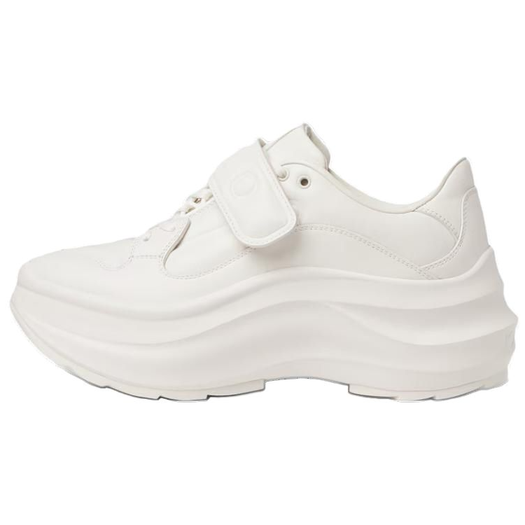 GUCCI Wave Cow Leather Low top Casual Shoes 5cm Women's White