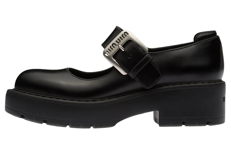 MIU MIU Chunky Buckle-fastening Loafers