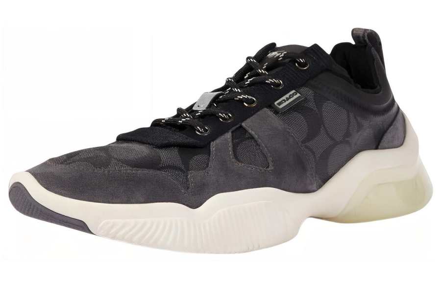 COACH Cushioning Abrasion Resistant Breathable Low top Casual Shoes Men's Gray