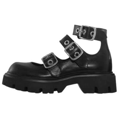 Vivienne Westwood Bacchus Cow Leather Casual Shoes Women's Black