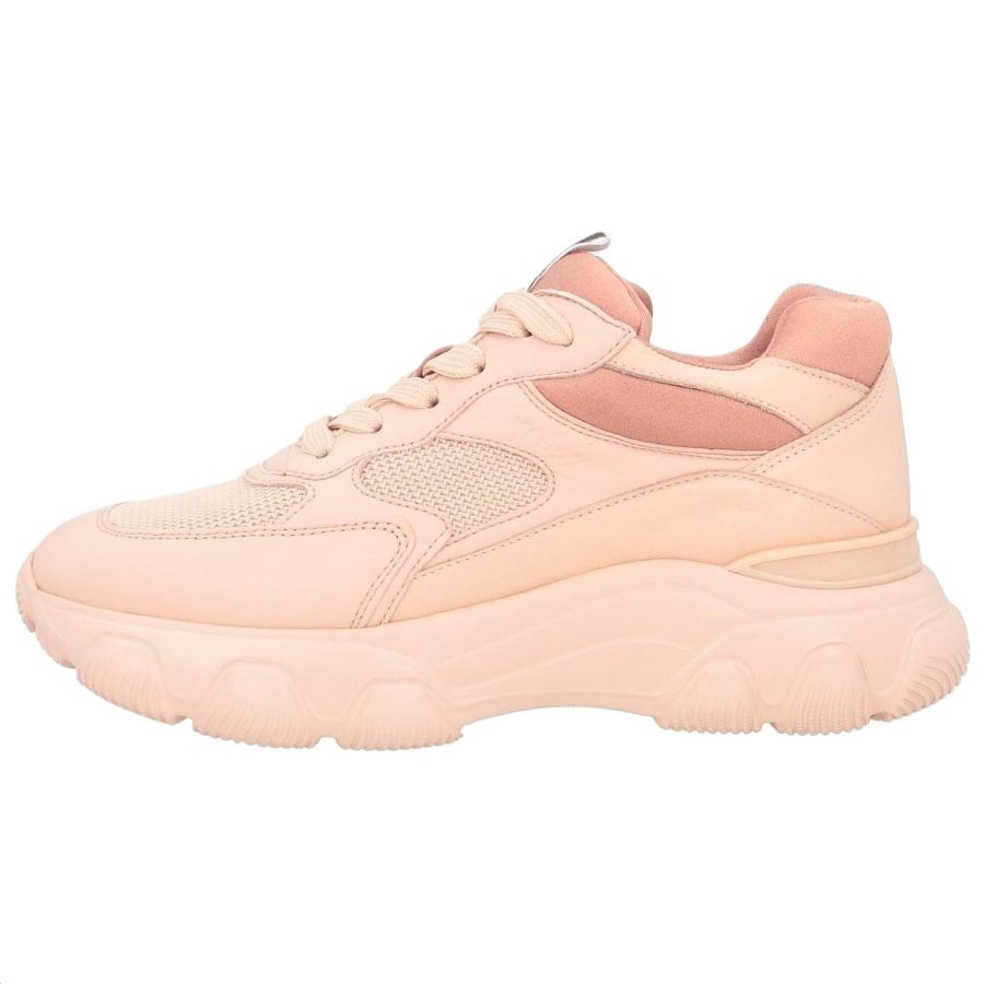 HOGAN Leather Low top Casual Shoes Women's Pink