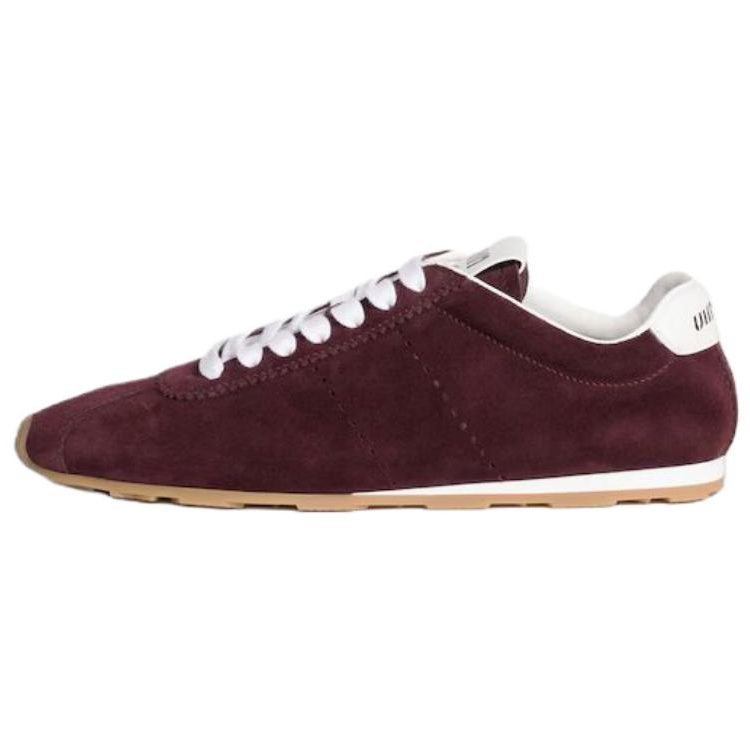 MIU MIU Plume Low top Casual Shoes Women's Burgundy