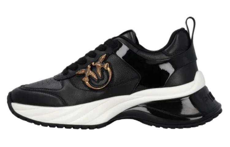 PINKO Logo Plaque Round Toe Sneakers Women's