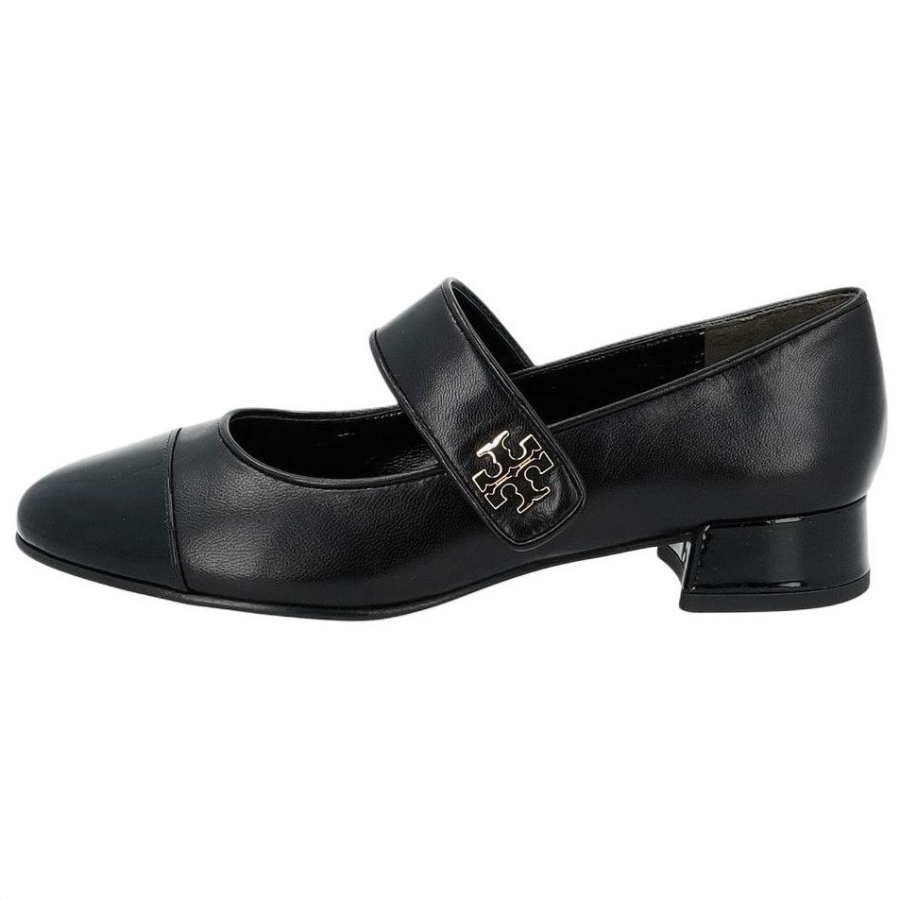 TORY BURCH Leather, Patent Leather Mary Jane Shoes 2.5cm Women's Black