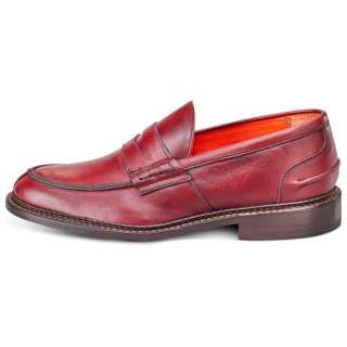 Tricker's Eva Penny Leather Loafers Women's Burgundy