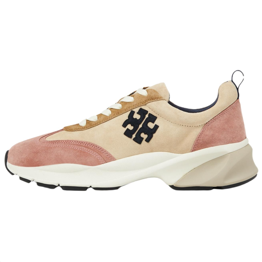 TORY BURCH Good Luck Boom Low top Stylish Skateboarding Shoes Women's Tan