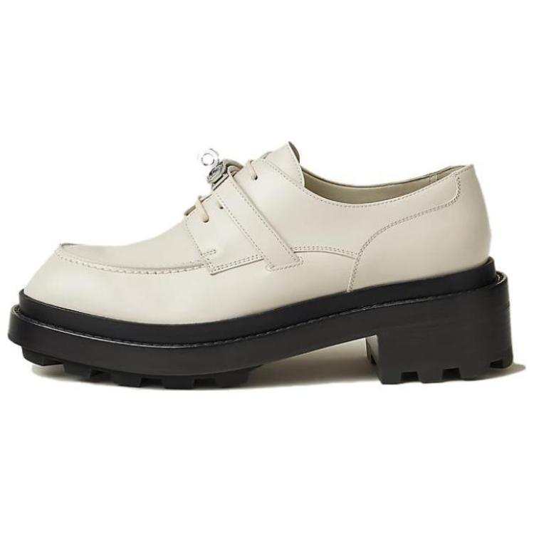 HERMES First Leather Women's Casual Shoes Women's Beige