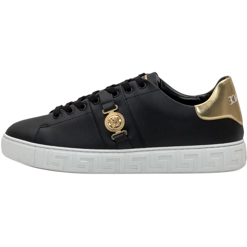 VERSACE Medusa Versace Low top Skateboard Shoes Men's Black