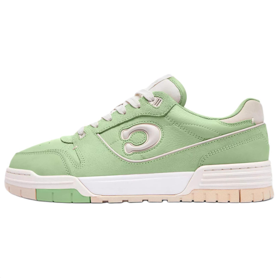COACH Soho Leather, Suede Low top Skateboard Shoes Women's Green