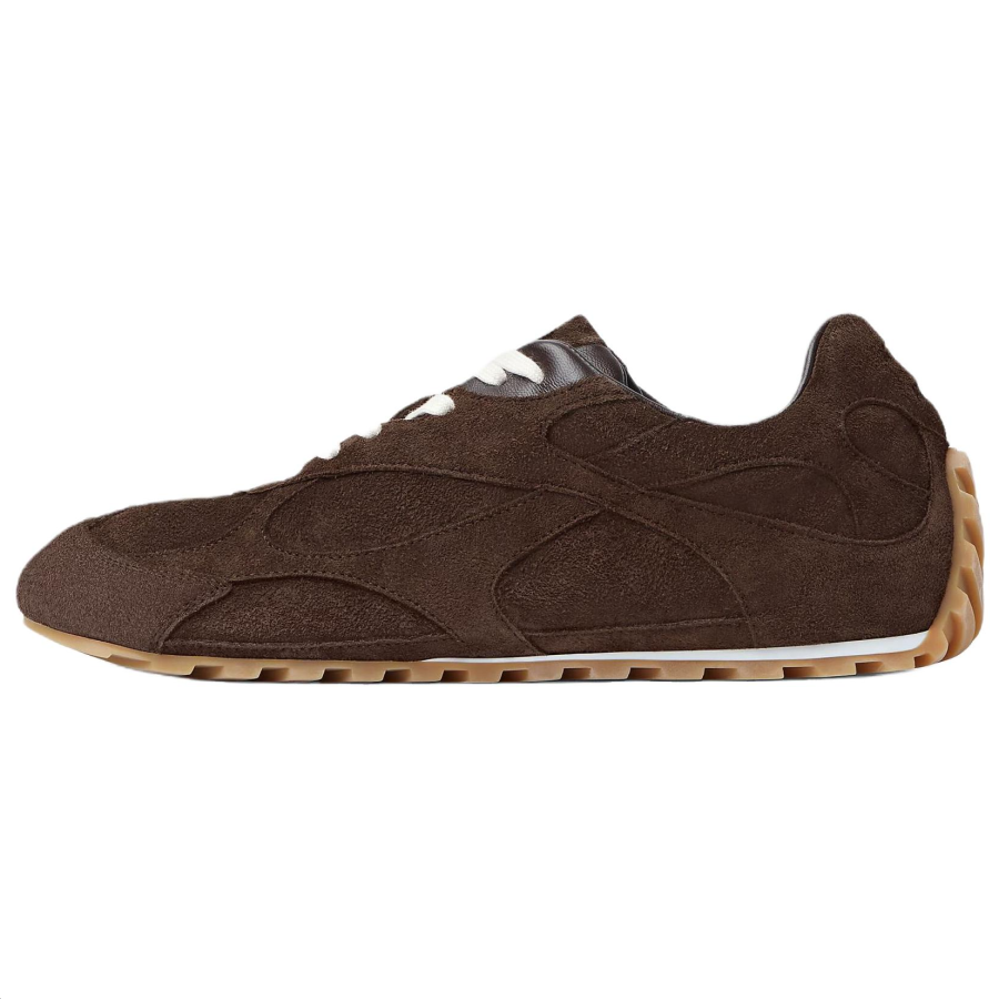 Bottega Veneta Orbit Flash Cow Leather Low top Casual Shoes Women's Chocolate Brown