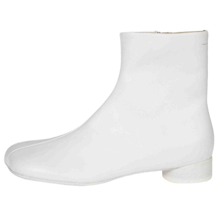 MM6 Maison Margiela Anatomic Square Toe Ankle Boots Women's