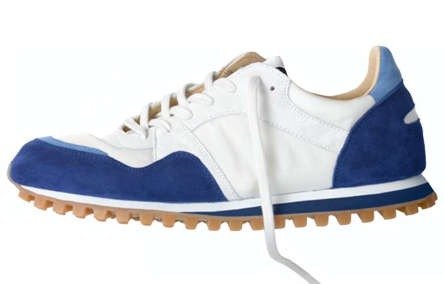 SPALWART Lace Up Cushioning Low top Sports Casual Shoes Unisex White Blue