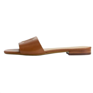 LAUREN RALPH LAUREN Rubber Slide Slippers Women's Brown
