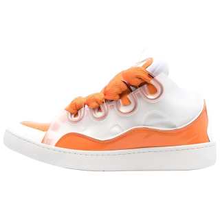 Lanvin Curb Skateboard Shoes Women's White Orange