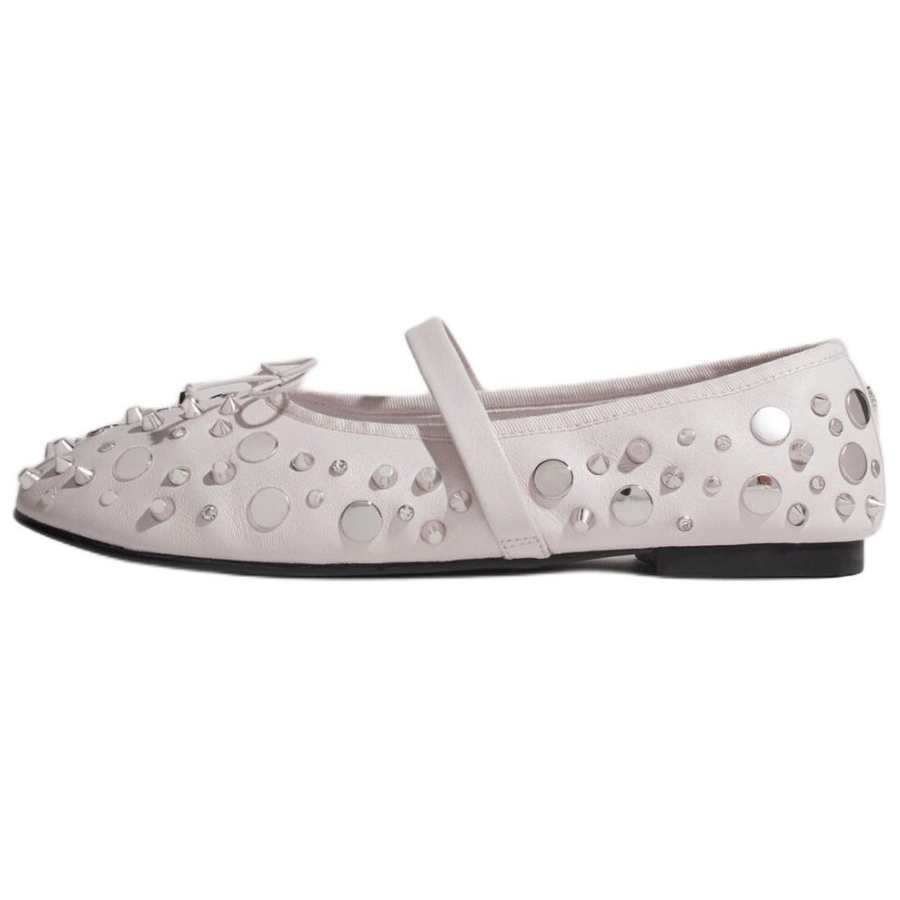 Maje Sheepskin Casual Shoes Women's White