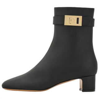 FERRAGAMO Hug Ankle Boots 4cm Women's Black