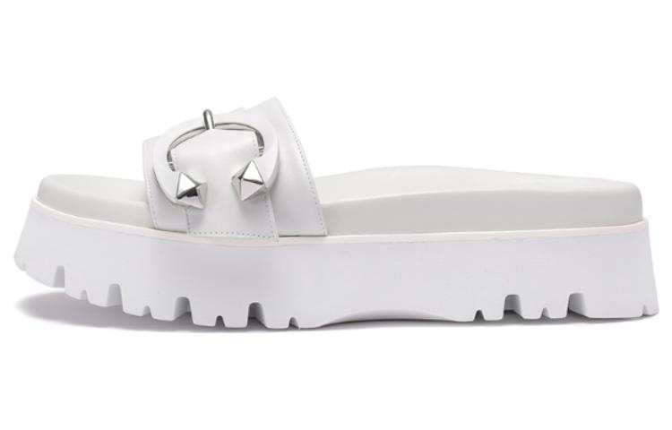 Jimmy Choo Slide Slippers 5.5cm Women's White