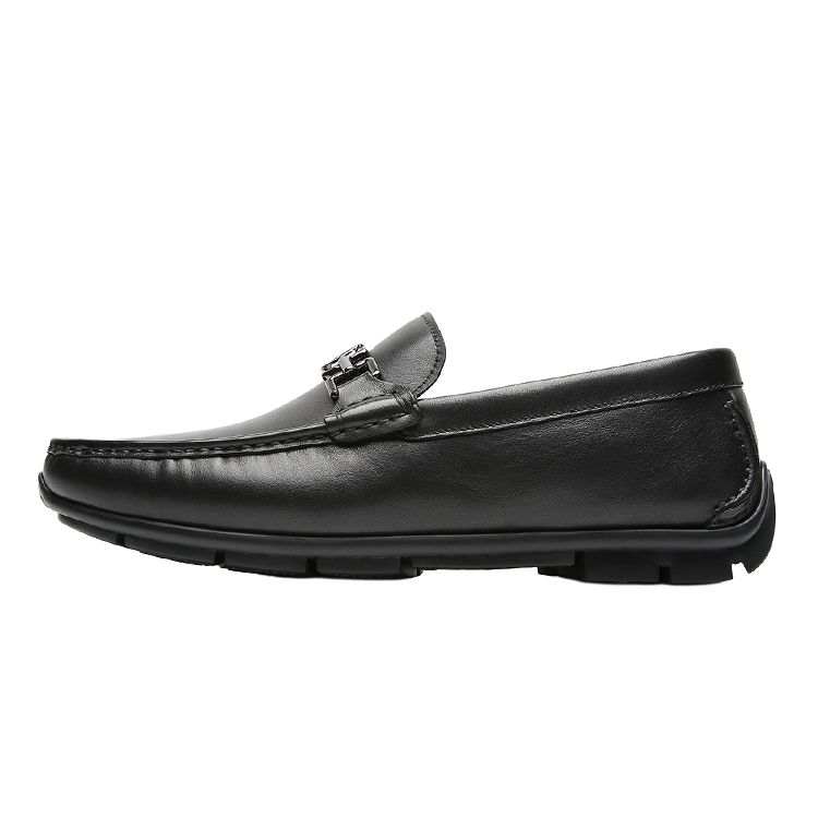 S.T.Dupont S. T.DUPONT Cow Leather Loafers Men's Black