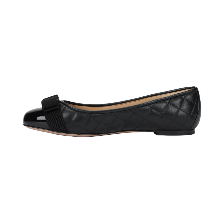 FERRAGAMO Varina Quilted Ballerina Shoes