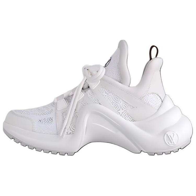 LOUIS VUITTON Archlight Leather Low top Casual Shoes Women's White