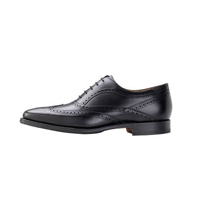 BARKER Turing Top Grain Cow Leather Men's Casual Shoes Men's Black