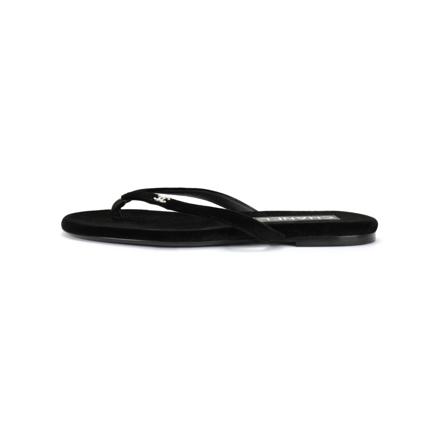 CHANEL CHANEL Flip Flops Women's Black
