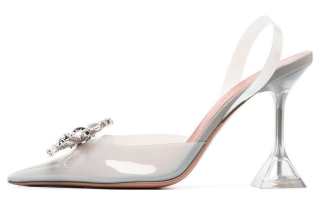 AMINA MUADDI Rosie Pointed Toe Slingback Pumps
