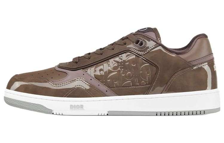 DIOR DIOR B27 Low top Skateboard Shoes Men's Brown White