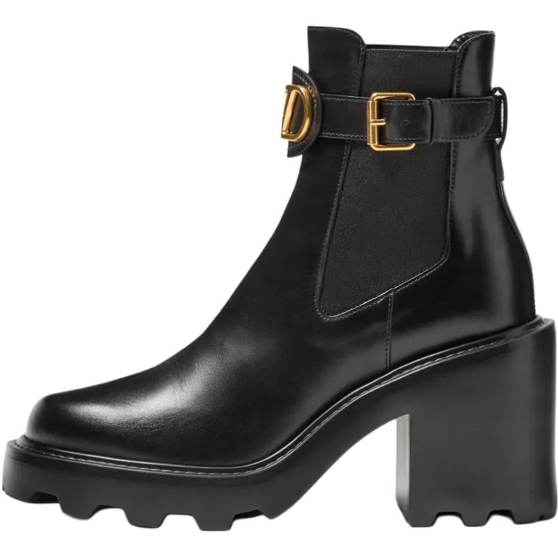 Valentino Garavani VLogo 16cm Chelsea Boots 9cm Women's Black