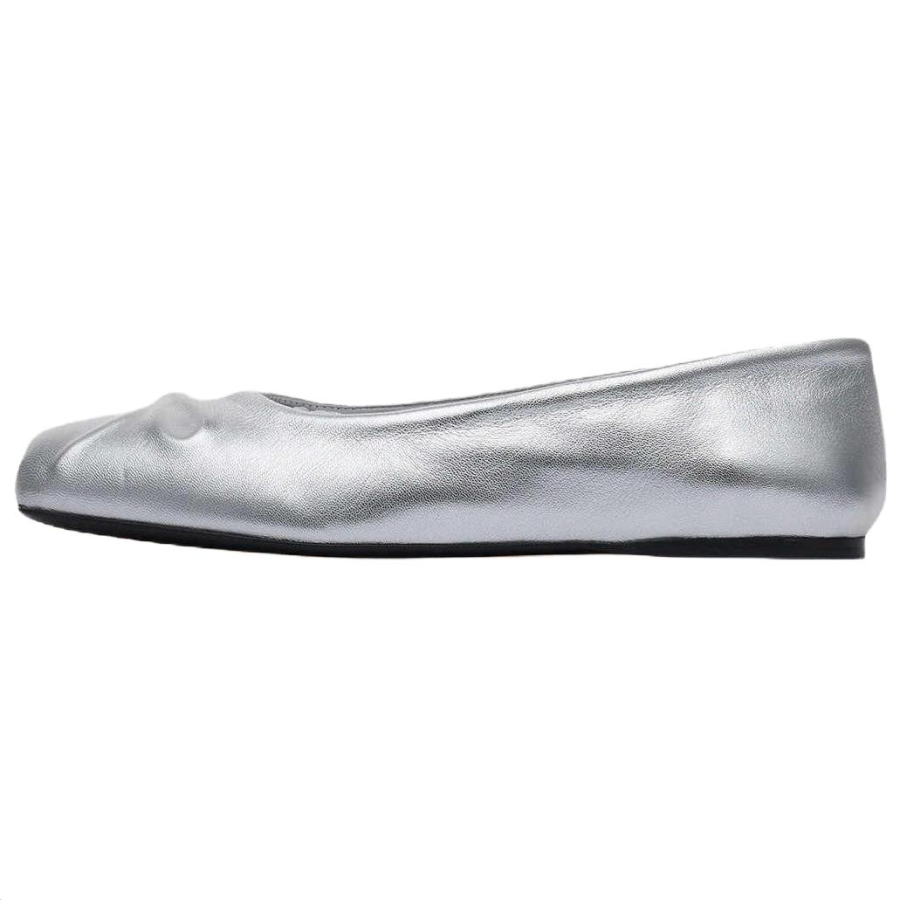 MARNI Sheepskin Casual Shoes Women's Silver