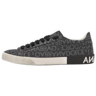Dolce & Gabbana Portofino Vintage 'Repeat Logo - Black Grey'