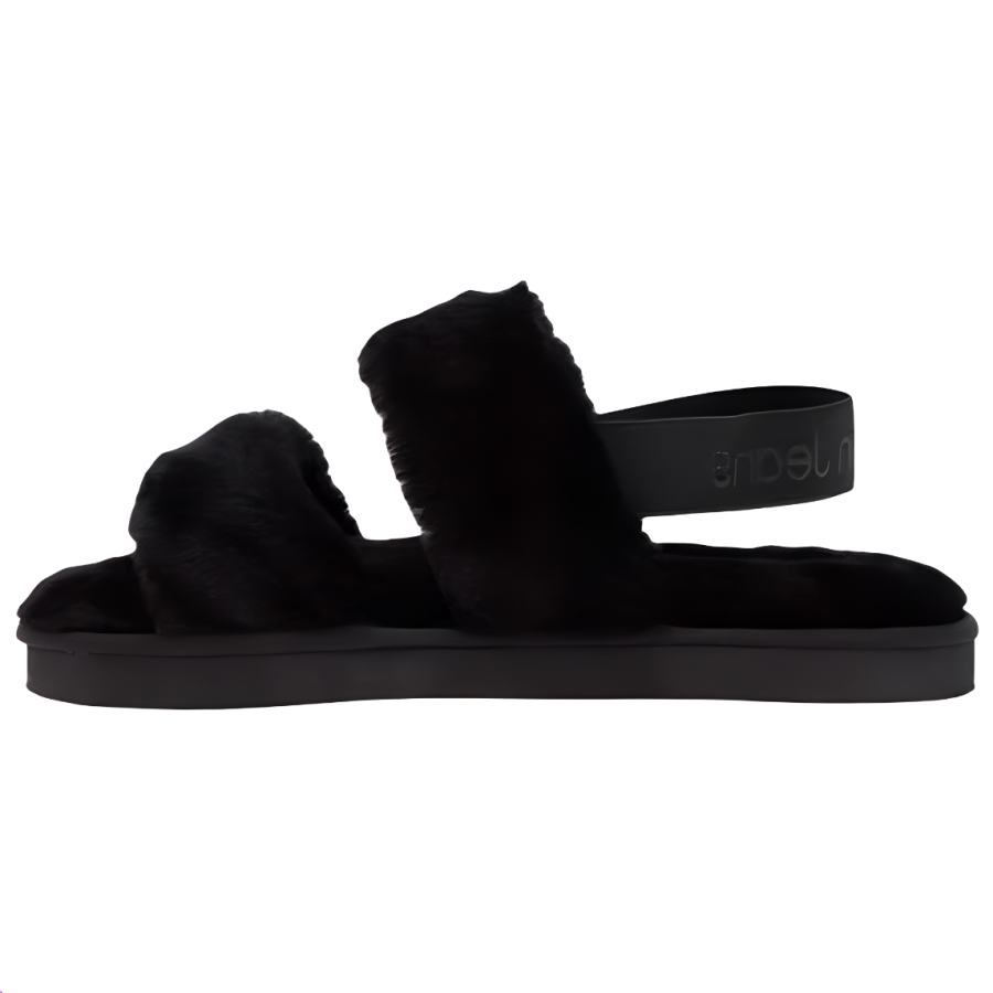 CKJ CALVIN KLEIN JEANS Fabric One Strap Sandals Women's Space Black