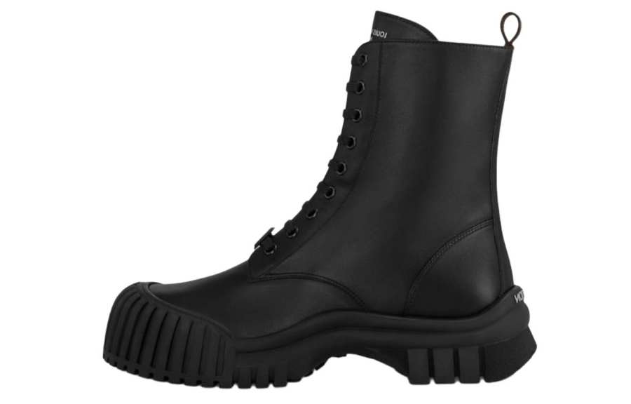 LOUIS VUITTON LOUIS VUITTON Ruby Cow Leather Ankle Boots Women's Black