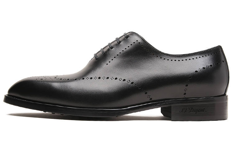 S.T.Dupont S. T.DUPONT Cow Leather Dress Shoes Men's Black