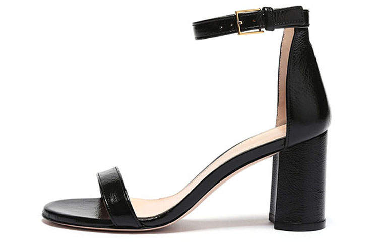 Stuart Weitzman Stuart Weitzman/SW Chunky Heel Fashion Sandal 7.5cm Women's Black
