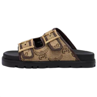 Mcm jacquard buckle-fastening sandals Women's