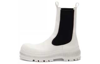 JIL SANDER Logo-embossed Leather Boots