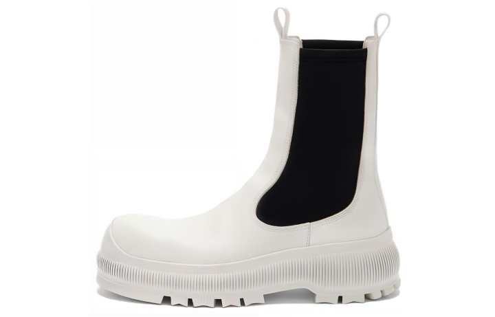 JIL SANDER JIL SANDER Logo-embossed Leather Boots