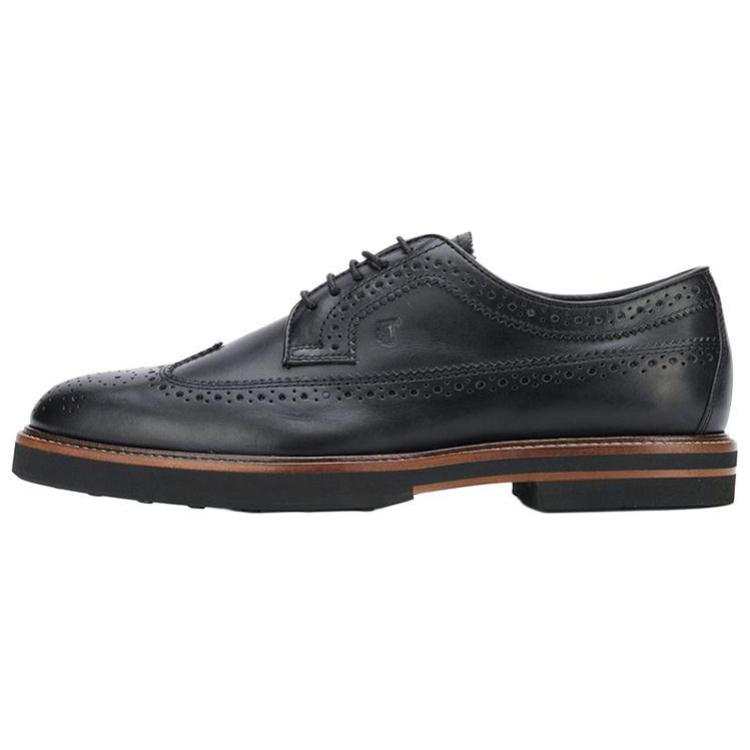 TOD'S Leather Lace Up Men's Casual Shoes Men's Black