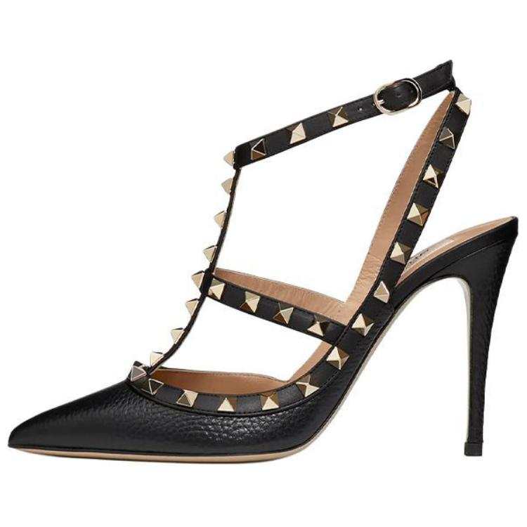 Valentino Valentino Garavani Rockstud Slingback Ankle Strap Pumps