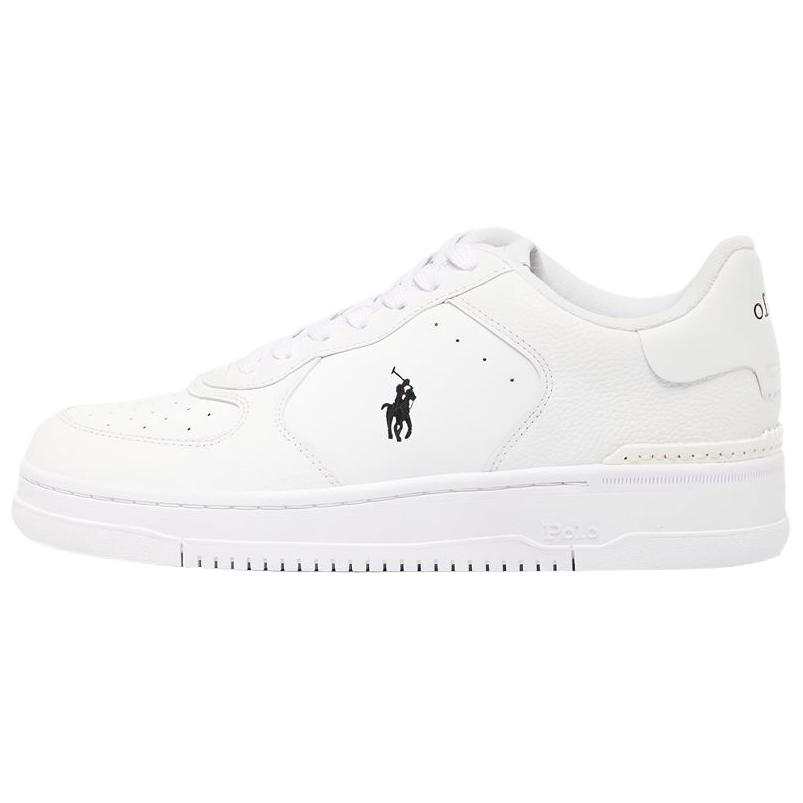 Polo Ralph Lauren Leather Low top Skateboard Shoes Unisex White
