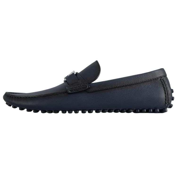 LOUIS VUITTON Hockenheim Gommino Loafers Men's Blue