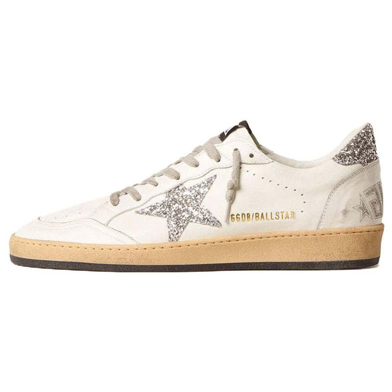 Golden Goose Ball Star Leather Low top Skateboard Shoes Women's White