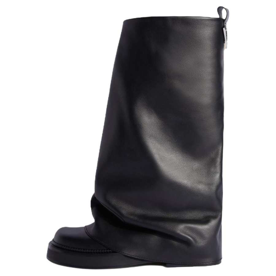 The Attico Robin Leather Knee high Boots Women's Black
