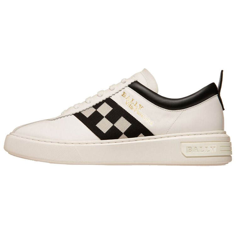 BALLY Casual Low top Stylish Skateboarding Shoes Men's White