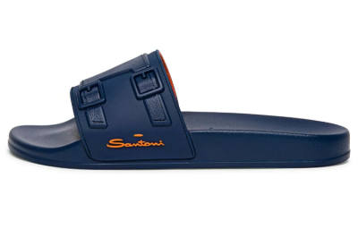 Santoni Slide Slippers Men's Blue
