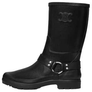 CELINE Triomphe Rain Boots Women's Black