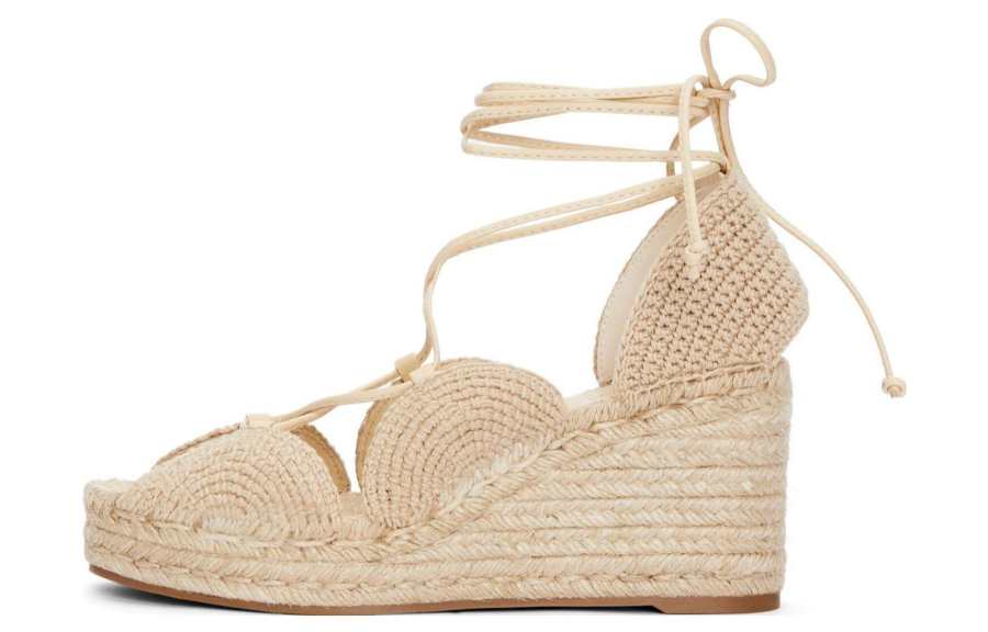 LOEWE LOEWE Fabric One Strap Sandals Women's Light Umber