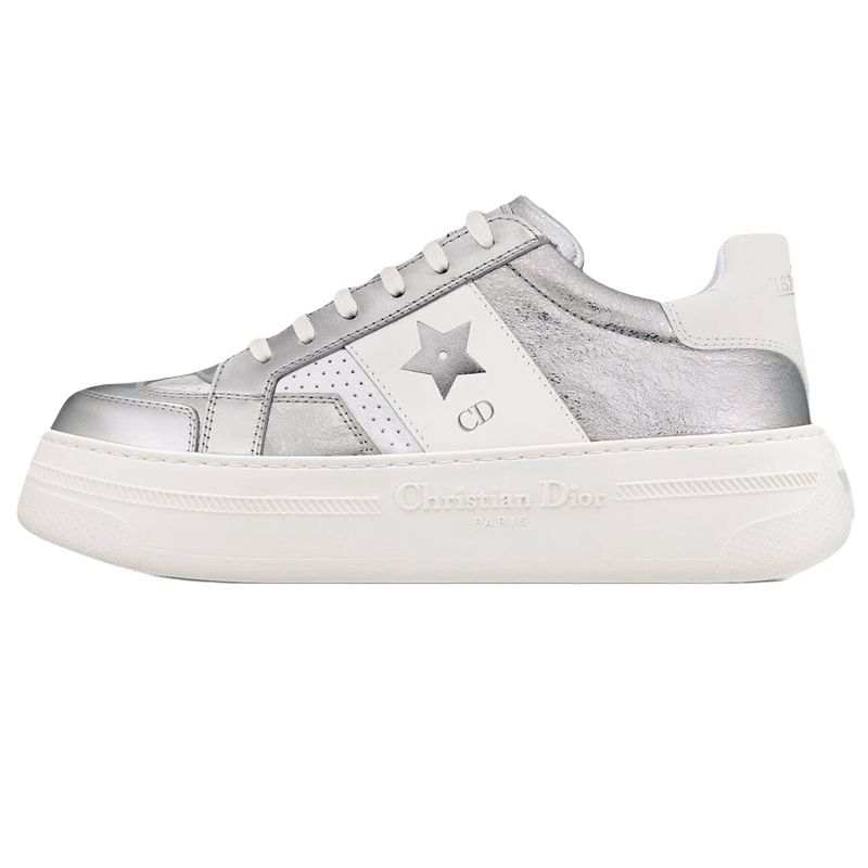DIOR Star Sheepskin Low top Casual Shoes Women's Silver