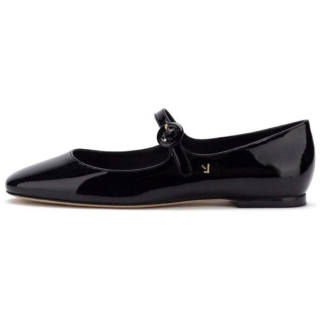 Larroude Blair Patent Leather Mary Jane Shoes Women's Black